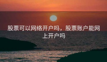 股票可以网络开户吗，股票账户能网上开户吗