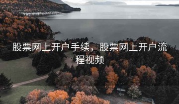 股票网上开户手续，股票网上开户流程视频