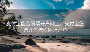 支付宝能否股票开户网上，支付宝股票开户流程网上开户