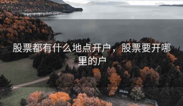 股票都有什么地点开户，股票要开哪里的户