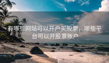 有哪些网站可以开户买股票，哪些平台可以开股票账户