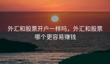 外汇和股票开户一样吗，外汇和股票哪个更容易赚钱
