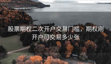 股票期权二次开户交易门槛，期权刚开户可交易多少张