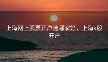 上海网上股票开户选哪家好，上海a股开户